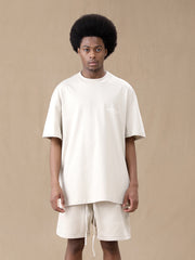 Fear Of God Essentials Letter flocking printed loose round neck pullover short sleeve T-shirt（SS22）