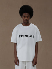 Fear of God Essentials Summer FOG Trendy 3D Printed Letter Overlock Short Sleeve T-Shirt(22SSJY)