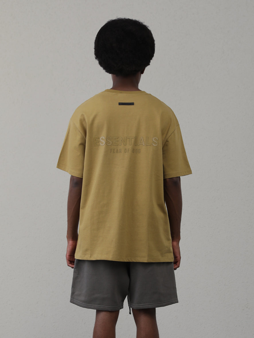 Fear of God Essentials Amber alphabet offset round neck loose short-sleeved T-shirt（FW21）