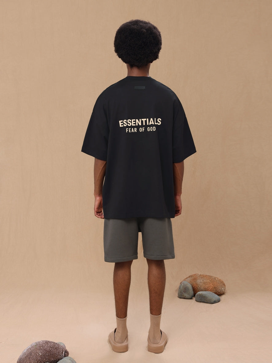 Fear of God Essentials FOG double line High Street V-neck letter short sleeve T-shirt