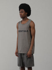 Fear of God Essentials FOG onogram offset printed sleeveless vest(22SSBX)