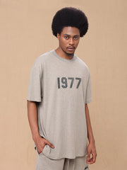 Fear of God Essentials Summer 1977 Double-Printed Loose-Fitting Men's and Women's Short-Sleeve T-Shirt(22XJ1977)