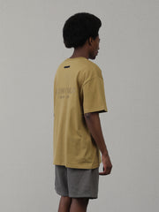 Fear of God Essentials Amber alphabet offset round neck loose short-sleeved T-shirt（FW21）