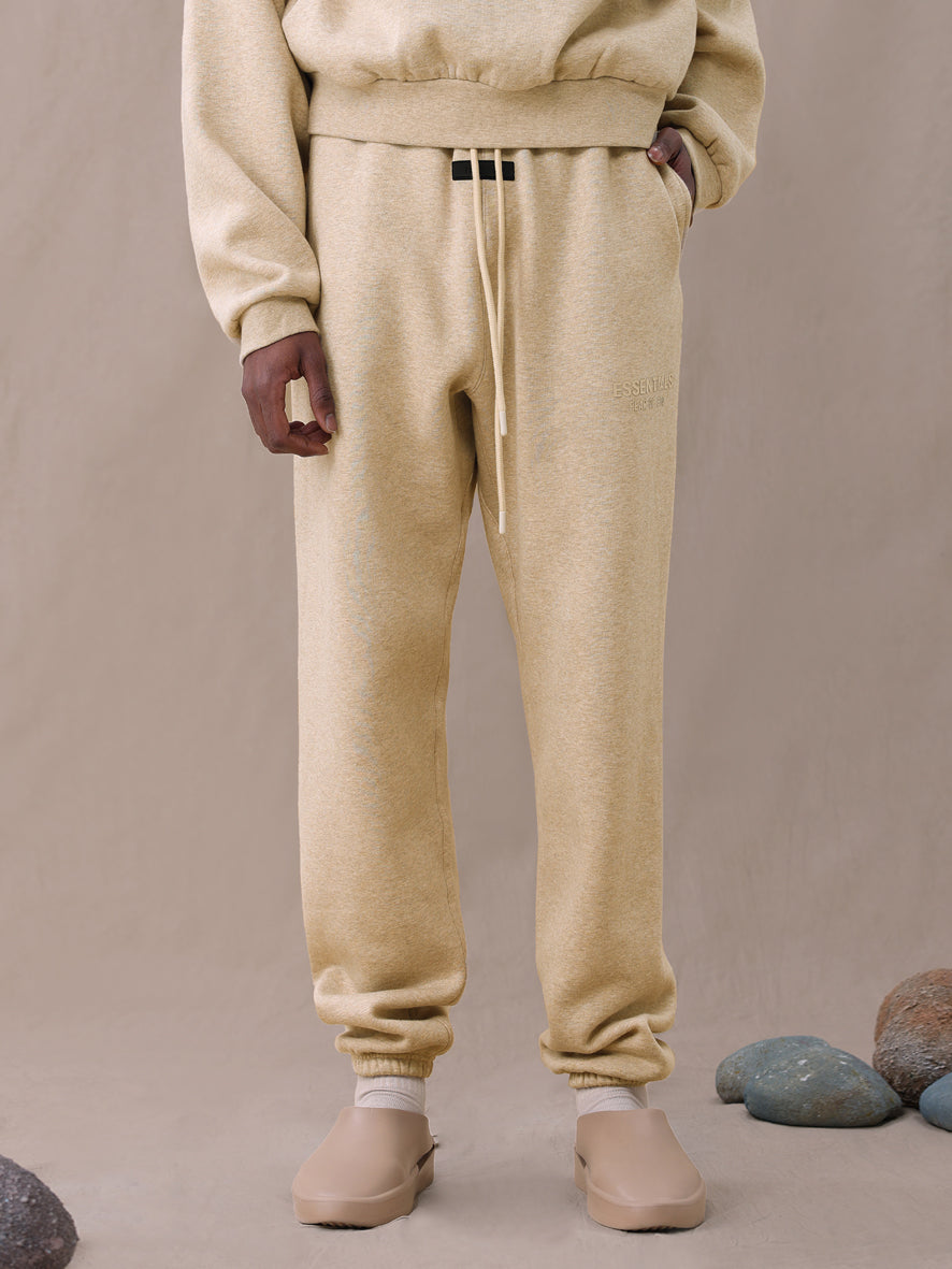 ESSENTIAL SWEATPANTS - GOLD HEATHER