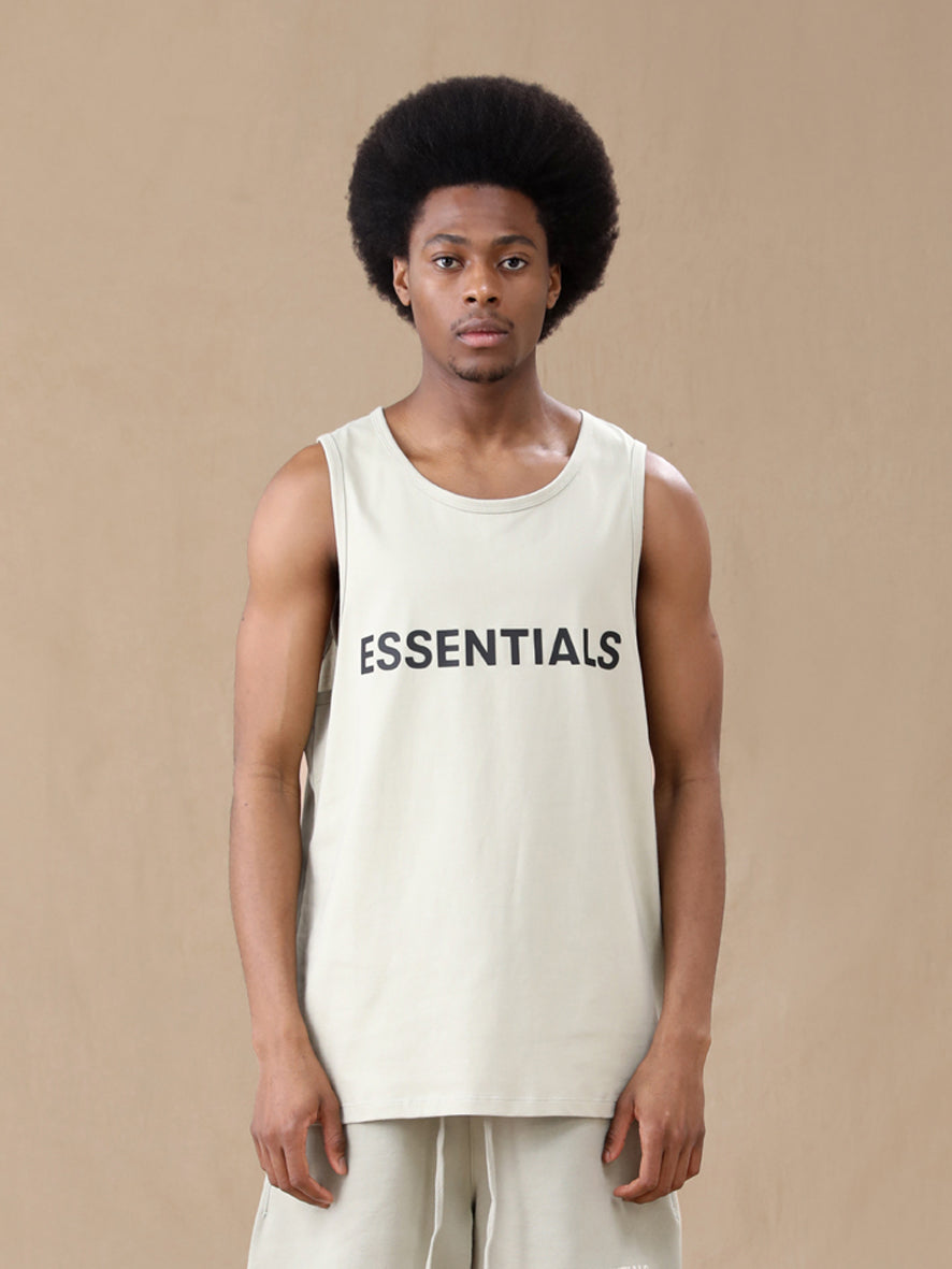 Fear of God Essentials FOG onogram offset printed sleeveless vest(22SSBX)