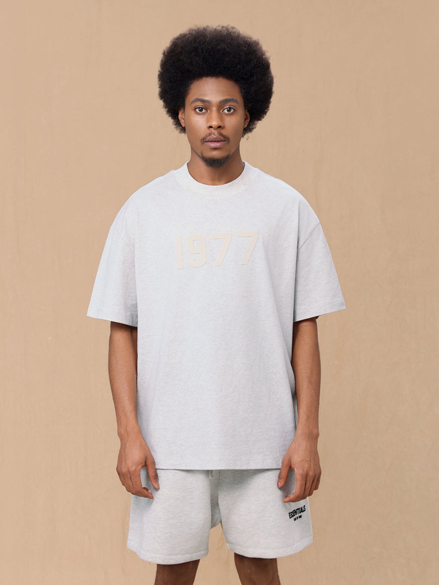 Fear of God Essentials Summer 1977 Double-Printed Loose-Fitting Men's and Women's Short-Sleeve T-Shirt(22XJ1977)