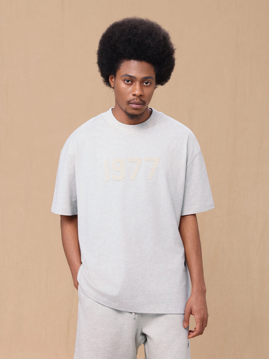 Fear of God Essentials Summer 1977 Double-Printed Loose-Fitting Men's and Women's Short-Sleeve T-Shirt(22XJ1977)