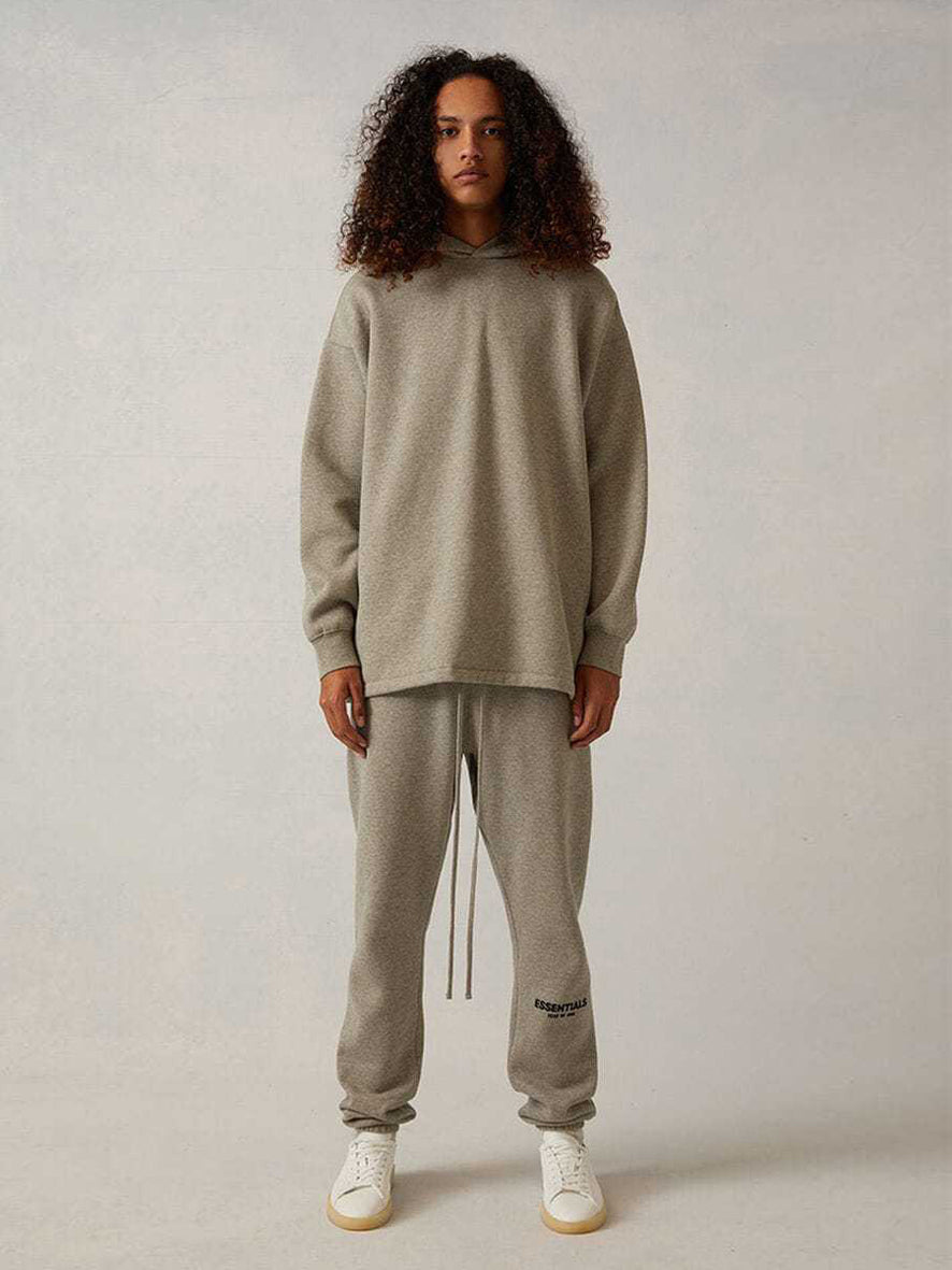 FEAR OF GOD ESSENTIALS - Tapered Logo-Flocked Cotton-Blend Jersey Sweatpants