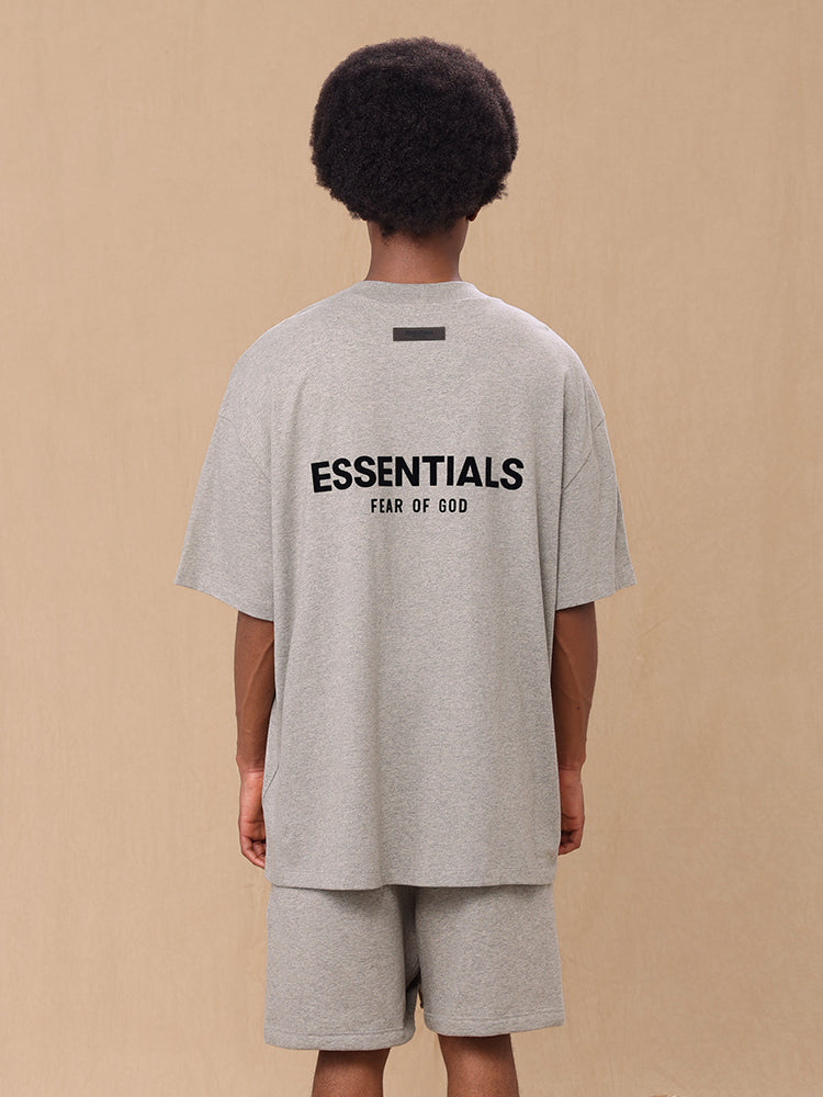 Fear of God Essentials Flocking print loose half-sleeve T-shirt(22SS )