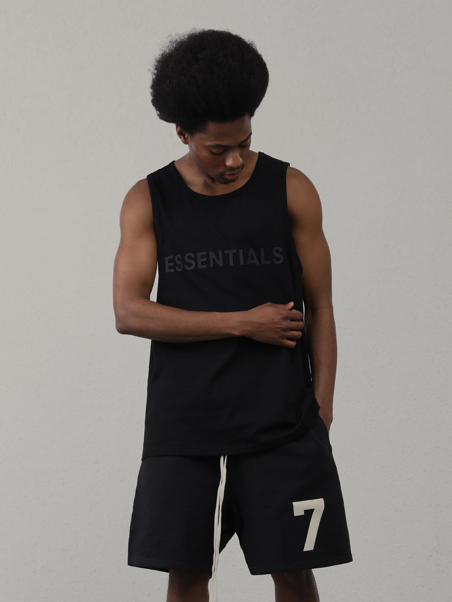 Fear of God Essentials FOG onogram offset printed sleeveless vest(22SSBX)