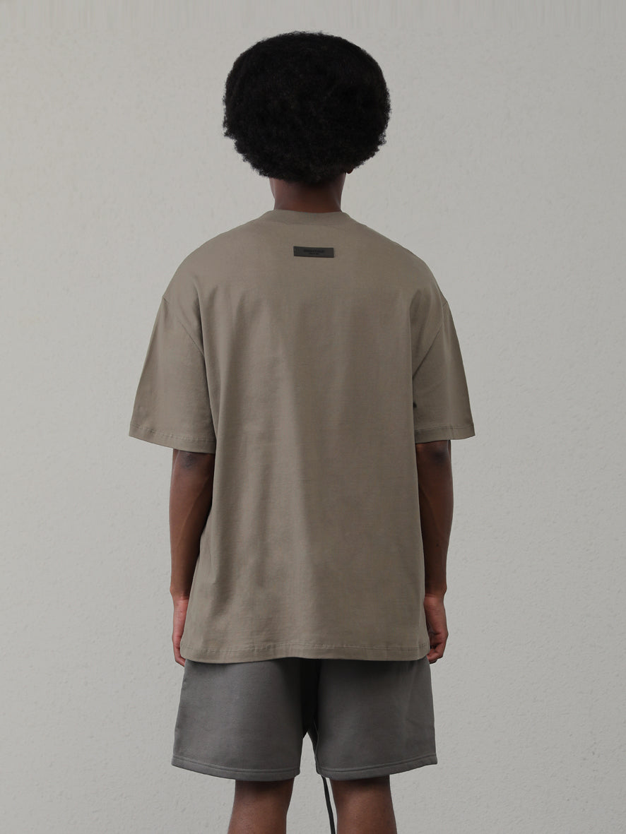 Fear Of God Essentials Letter flocking printed loose round neck pullover short sleeve T-shirt（SS22）