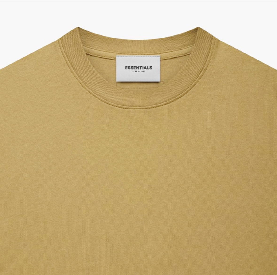 Fear of God Essentials Amber alphabet offset round neck loose short-sleeved T-shirt（FW21）