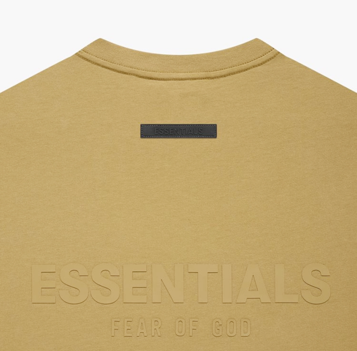 Fear of God Essentials Amber alphabet offset round neck loose short-sleeved T-shirt（FW21）