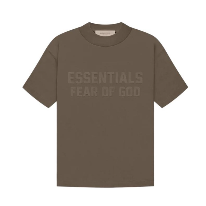 Fear of God Essentials New Velvet Printed Loose Fashionable Brand Short-Sleeved T-shirt（22FW)）