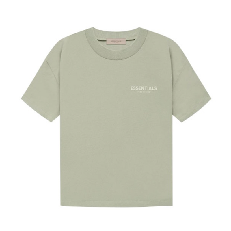 Fear Of God Essentials Letter flocking printed loose round neck pullover short sleeve T-shirt（SS22）