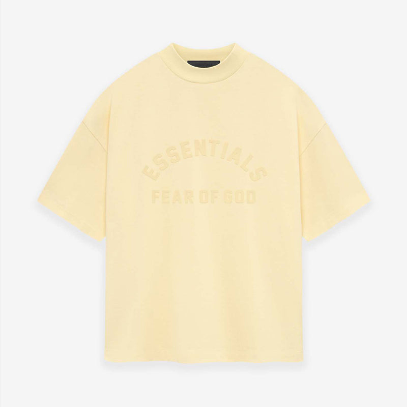 Fear of God Essentials Summer FOG Double Line Screen Printing Casual Loose Short Sleeve T-shirt(22SSYH)