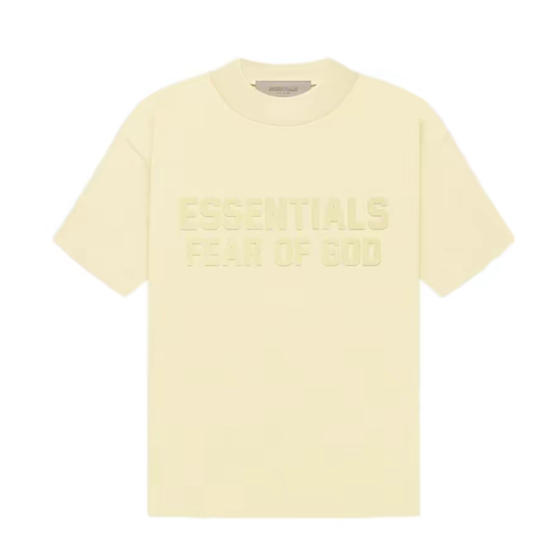 Fear of God Essentials New Velvet Printed Loose Fashionable Brand Short-Sleeved T-shirt（22FW)）