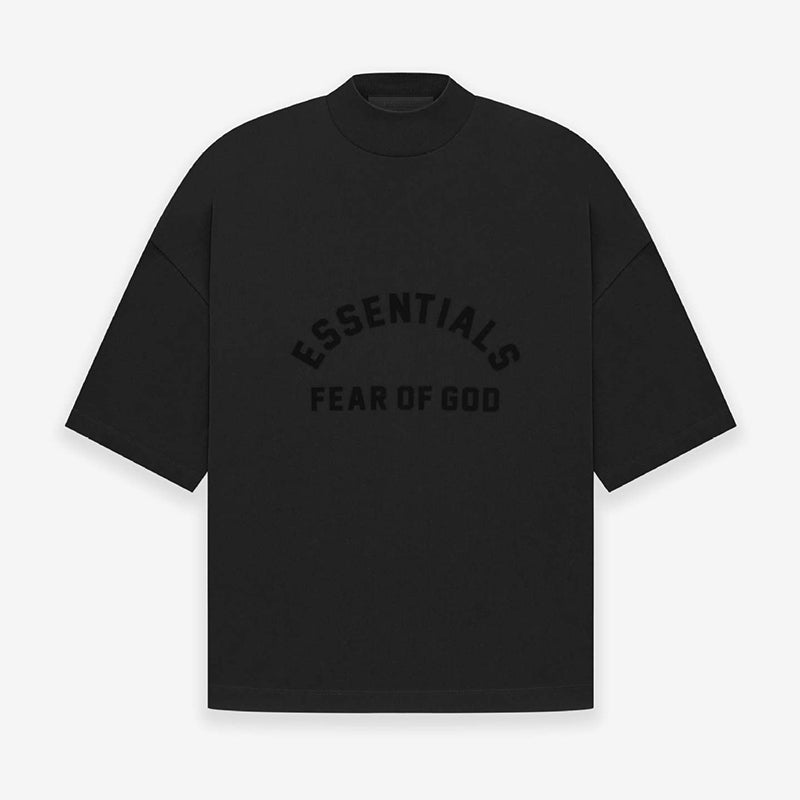 Fear of God Essentials Cotton short sleeve pullover T-shirt with loose V-neck and high neck(23SP)