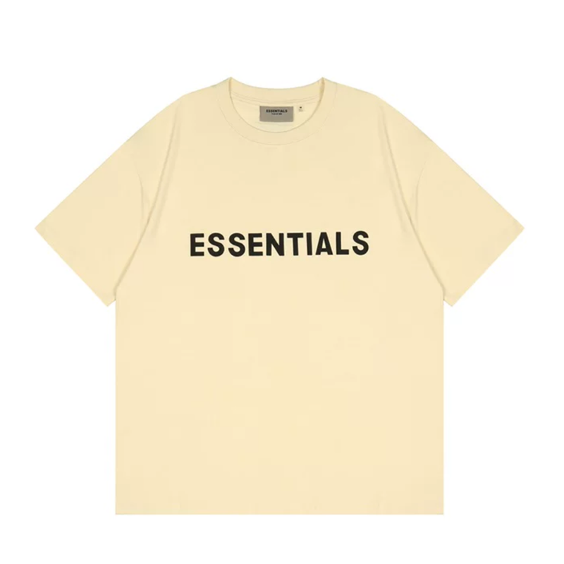 Fear of God Essentials Summer FOG Trendy 3D Printed Letter Overlock Short Sleeve T-Shirt(22SSJY)