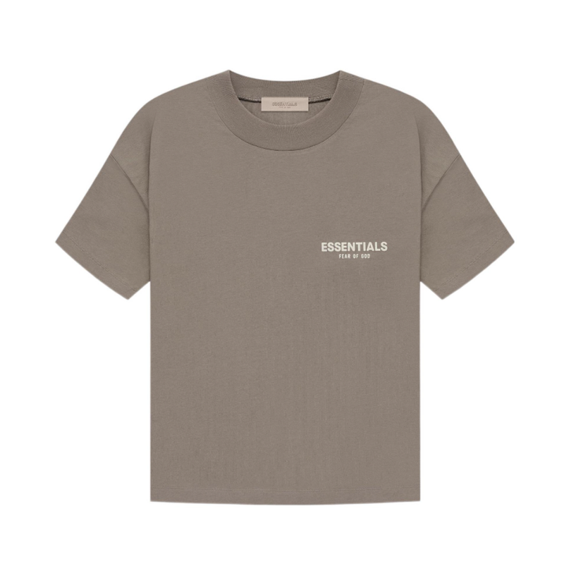 Fear Of God Essentials Letter flocking printed loose round neck pullover short sleeve T-shirt（SS22）