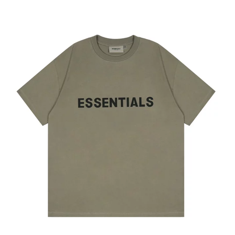 Fear of God Essentials Summer FOG Trendy 3D Printed Letter Overlock Short Sleeve T-Shirt(22SSJY)