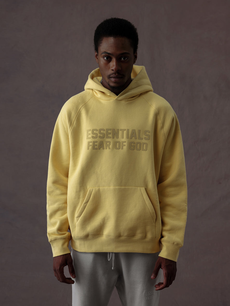 Fear of God Essentials Hoodie – Off Black – FW22