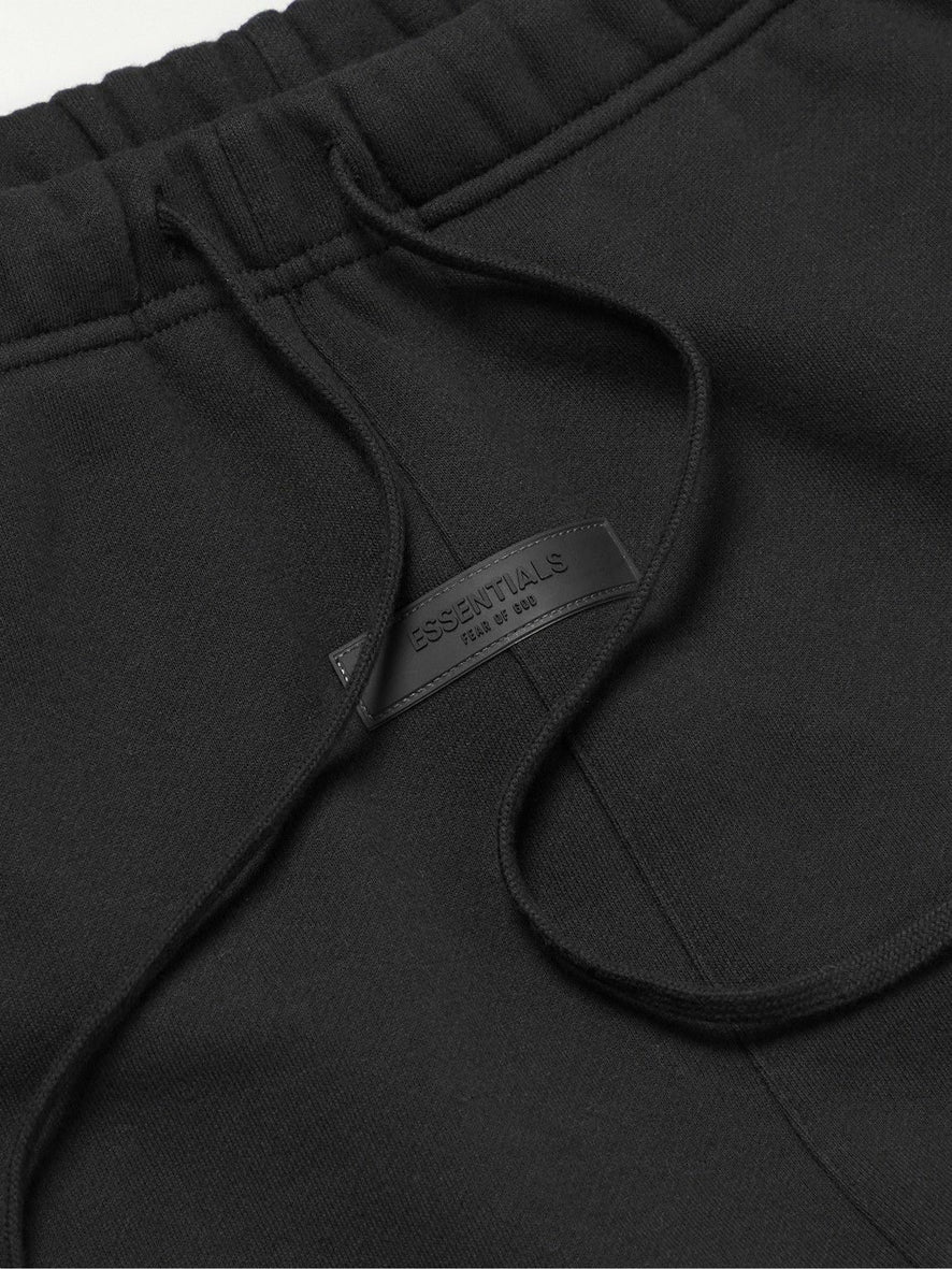 FEAR OF GOD ESSENTIALS - Straight-Leg Logo-Flocked Cotton-Blend Jersey Sweatpants