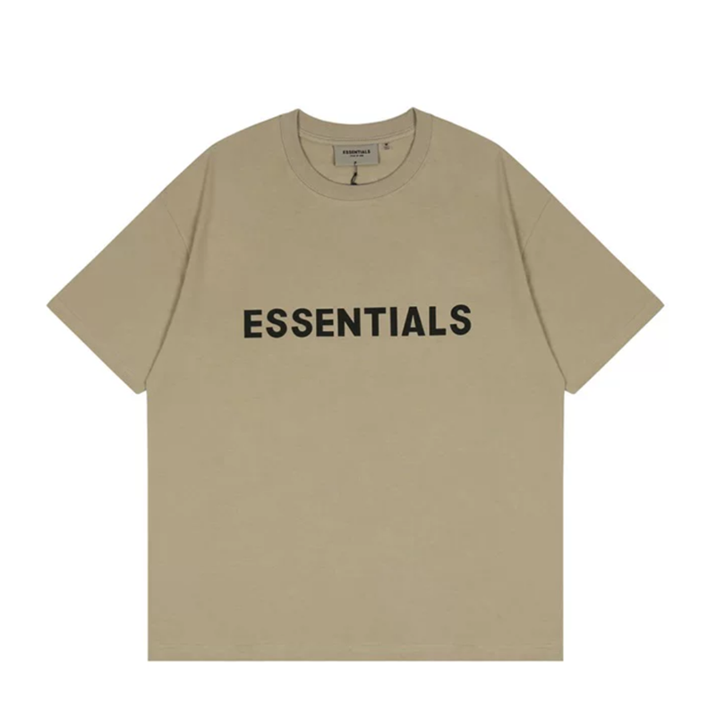 Fear of God Essentials Summer FOG Trendy 3D Printed Letter Overlock Short Sleeve T-Shirt(22SSJY)