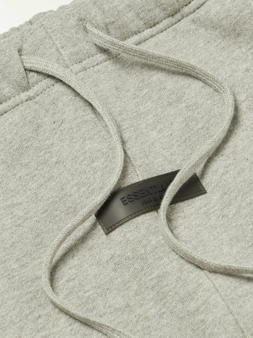 FEAR OF GOD ESSENTIALS - Straight-Leg Logo-Flocked Cotton-Blend Jersey Sweatpants