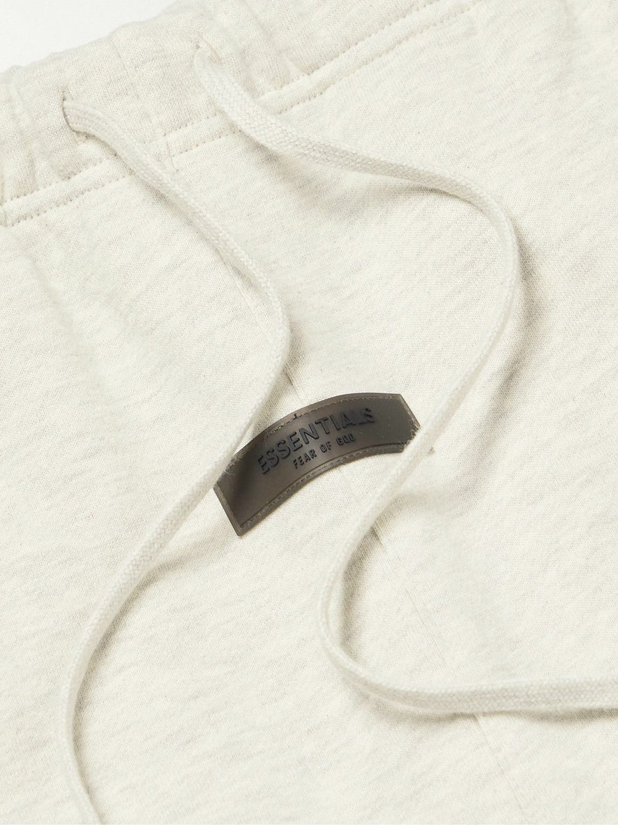 FEAR OF GOD ESSENTIALS - Straight-Leg Logo-Flocked Cotton-Blend Jersey Sweatpants