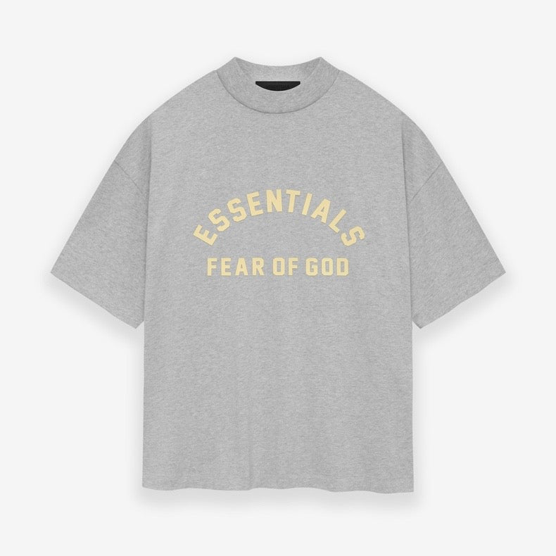 Fear of God Essentials Summer FOG Double Line Screen Printing Casual Loose Short Sleeve T-shirt(22SSYH)