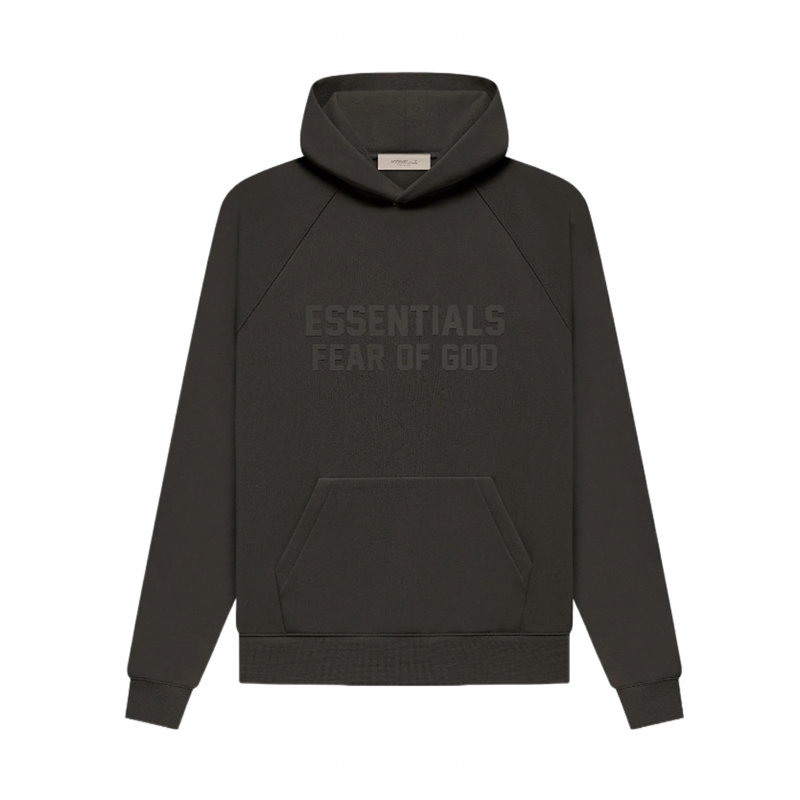 Fear of God Essentials Hoodie – Off Black – FW22