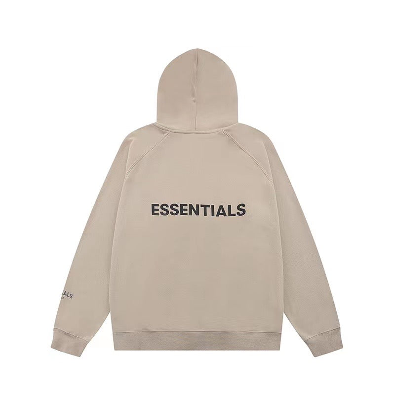 Fear of God Essentials Raglan Full Zip Hoodie'Cream'