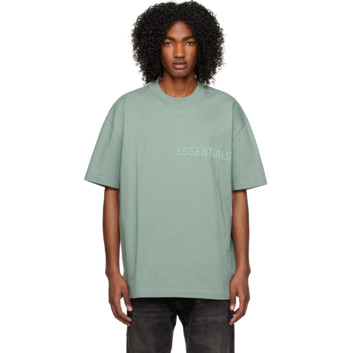 Fear of God Essentials Silicone Printed Casual Loose Short Sleeve T-shirt（23SS）