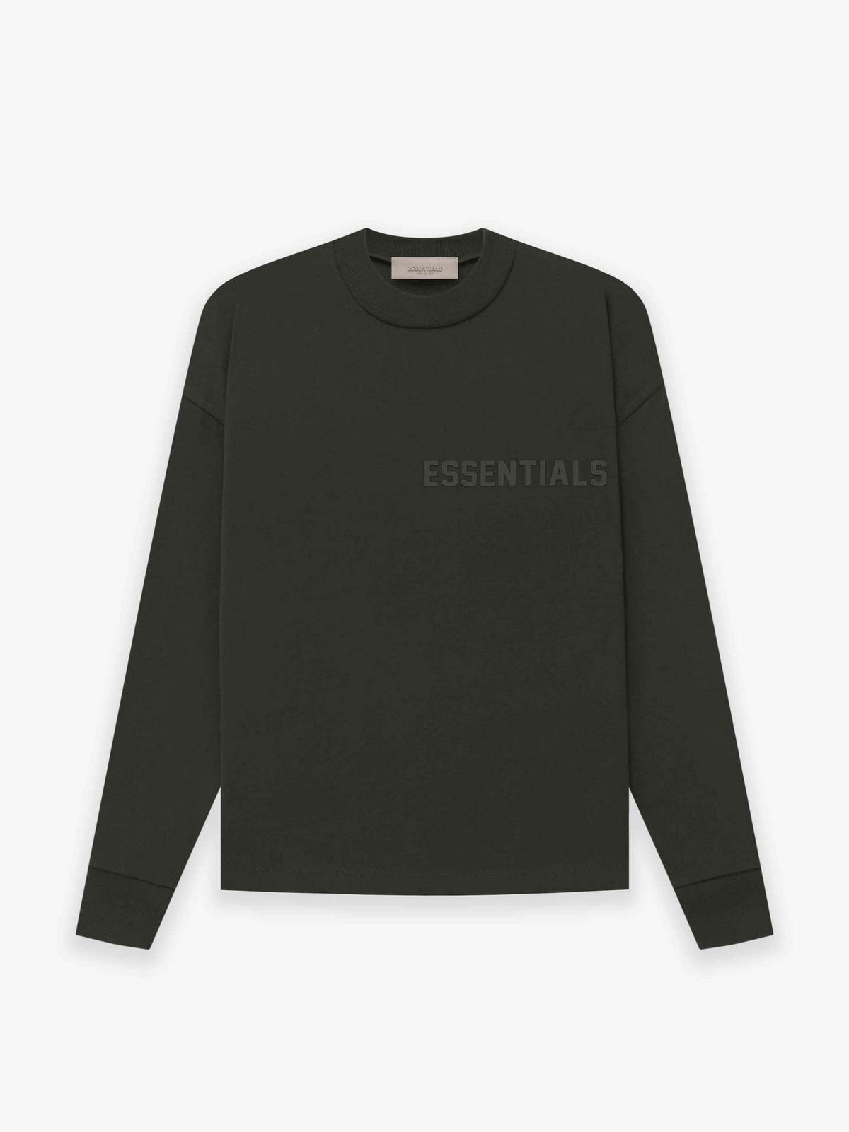 FEAR OF GOD ESSENTIALS Long Sleeve Sweatshirt Black/Stretch Limo