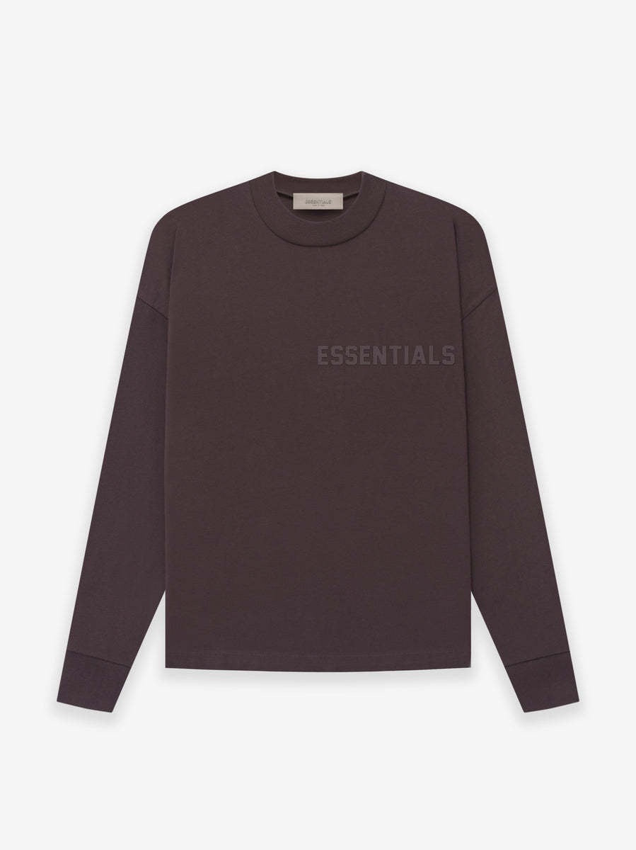 FEAR OF GOD ESSENTIALS Long Sleeve Sweatshirt Black/Stretch Limo