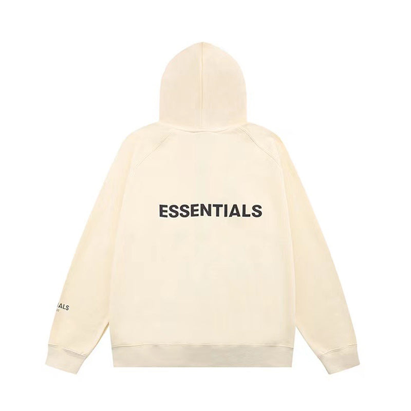 Fear of God Essentials Raglan Full Zip Hoodie'Cream'